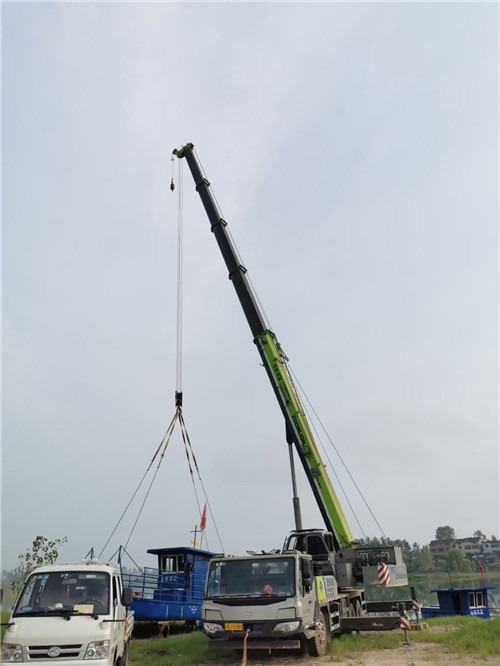 甘南桥梁建设吊装案例